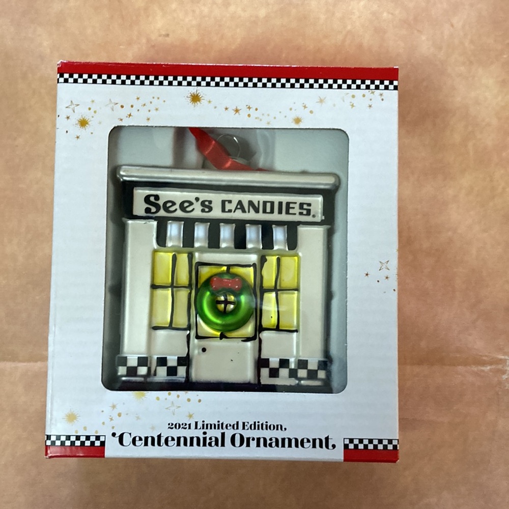 ➡️See’s Candies 2021 100th Anniversary Christmas Ornament